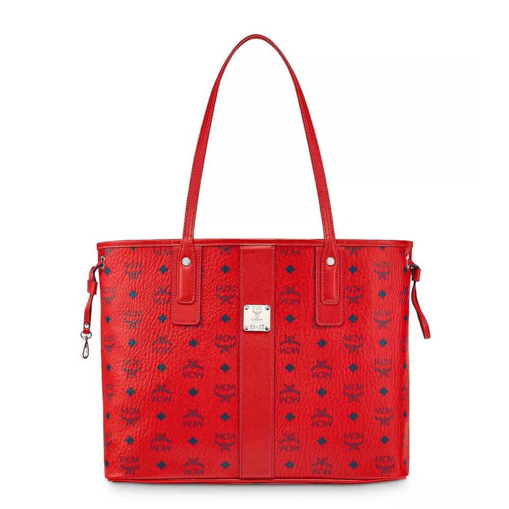 SOLD OUT MCM Liz Large Shopper Reversible Red-pouch not included-carried once❤️